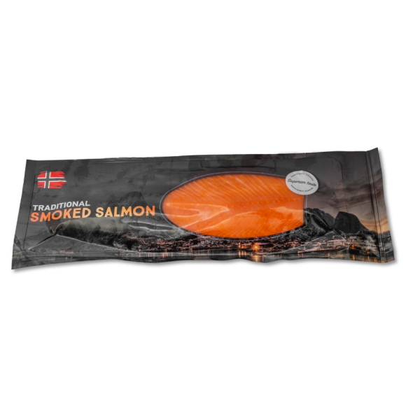 Smoked salmon sliced 1kg tray (Salmo Salar)